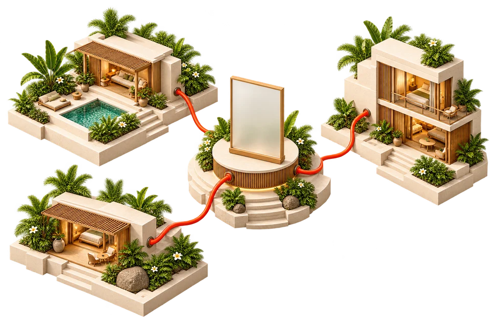 A connected collection of tropical properties